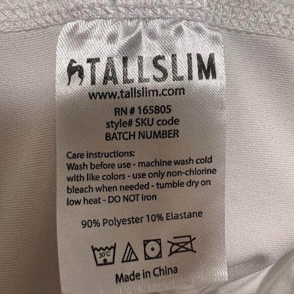 TallSlim Men's Quarter Zip Pullover Performance Shirt White M Medium - Picture 4 of 4